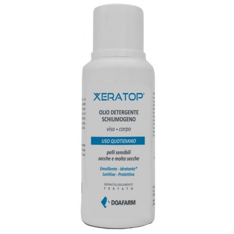 Doafarm Group Xeratop Olio Detergente schiumogeno per viso corpo pelle sensibile 500 ml