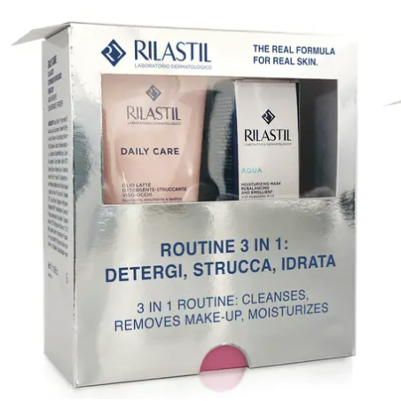 Rilastil Cofanetto Detergi, Strucca, Idrata - Olio latte detergente e maschera idratante Rilastil Cofanetto Detergi, Strucca, Idrata - Olio latte detergente e maschera idratante
