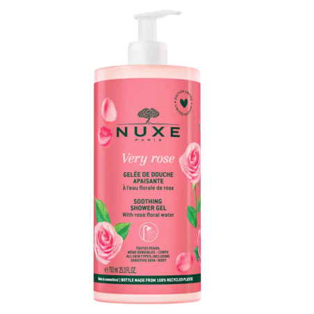 Nuxe Very Rose Gel doccia lenitivo 750 ml limited edition maxi formato Nuxe Very Rose Gel doccia lenitivo 750 ml limited edition maxi formato