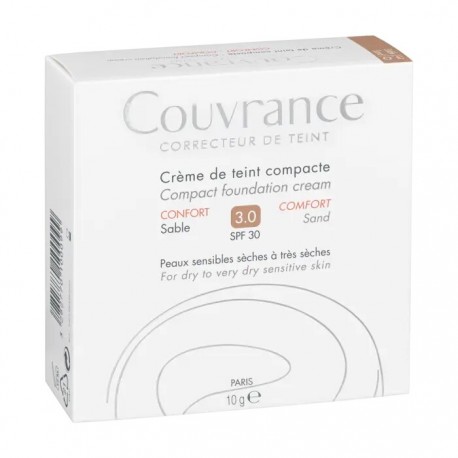 Avene Fondotinta Compatto Comfort uniforma il colorito SPF50 sabbia 10 g