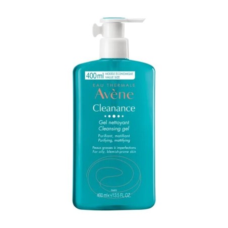 Avene Cleanance Gel detergente quotidiano purificante pelle sensibile grassa impura 400 ml Avene Cleanance Gel detergente quotidiano purificante pelle sensibile grassa impura 400 ml