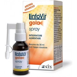 LinfoVir Gola 30 ml Spray Gusto Arancia per il Benessere della Gola