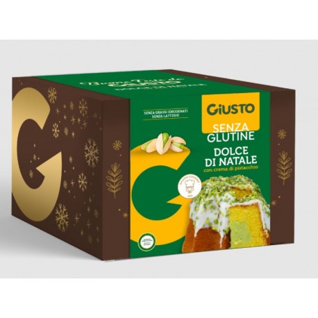 Giusto Senza Glutine Dolce di Natale Pandoro con crema di pistacchio di Bronte 500 g