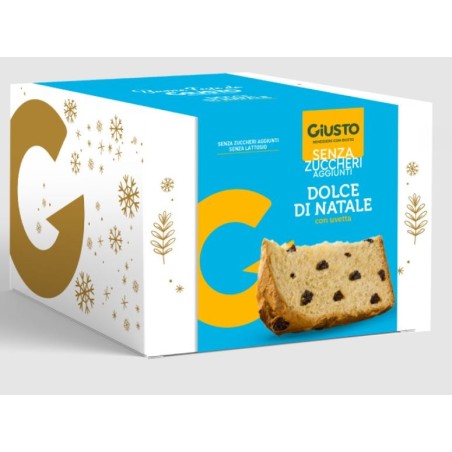 Giusto Senza Zuccheri Aggiunti Panettone classico con uvetta 600 g Giusto Senza Zuccheri Aggiunti Panettone classico con uvetta 600 g