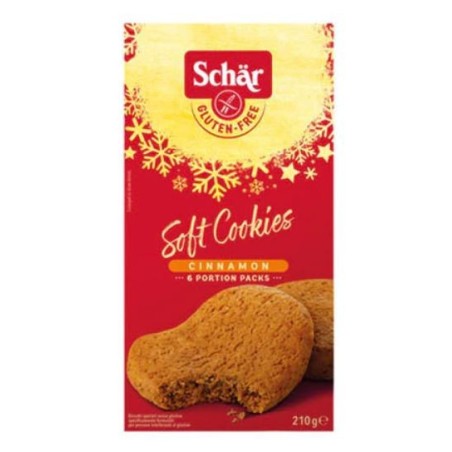 Schar Soft Cookie Cinnamon biscotti di Natale alla cannella senza glutine 6 porzioni 210 g Schar Soft Cookie Cinnamon biscotti di Natale alla cannella senza glutine 6 porzioni 210 g