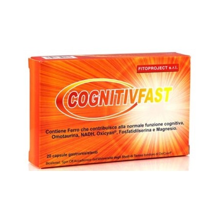 Cognitivfast Integratore a base di Ferro 20 Capsule Cognitivfast Integratore a base di Ferro 20 Capsule