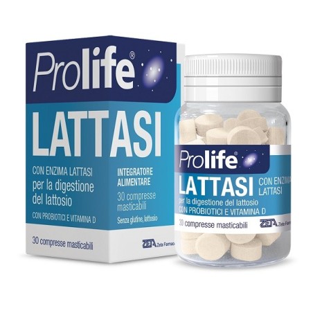 Prolife Lattasi 30 Compresse Masticabili Prolife Lattasi 30 Compresse Masticabili