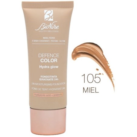 BioNike Defence Color Hydra Glow Fondotinta idratante 105 Miele BioNike Defence Color Hydra Glow Fondotinta idratante 105 Miele