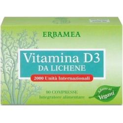Confezione da 90 compresse di Vitamina D3 da Lichene