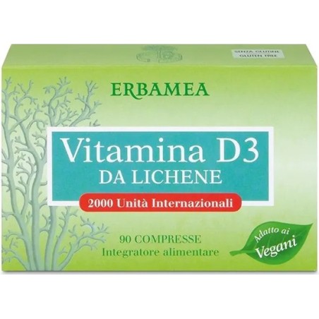 Vitamina D3 da Lichene 90 Compresse Vitamina D3 da Lichene 90 Compresse