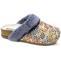 Woodstock Soft Furry Ciabatta plantare punta chiusa multiblu 39/40