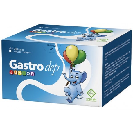 Erbozeta Gastrodep Junior integratore per la digestione dei bambini 20 flaconcini