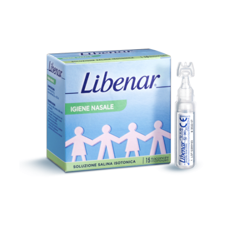 Libenar 15 Flaconcini monodose soluzione fisiologica salina sterile per bebè bambini adulti 5 ml Libenar 15 Flaconcini monodose soluzione fisiologica salina sterile per bebè bambini adulti 5 ml