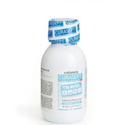 Curasept Travel Collutorio con 0,05 clorexidina anticarie rimineralizzante quotidiano 100 ml
