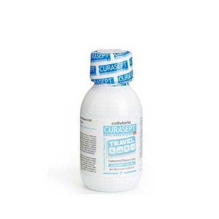 Curasept Travel Collutorio con 0,05 clorexidina anticarie rimineralizzante quotidiano 100 ml Curasept Travel Collutorio con 0,05 clorexidina anticarie rimineralizzante quotidiano 100 ml