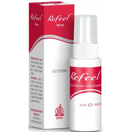 Refeel Spray rivitalizzante trofico per genitali esterni femminili 20 ml Refeel Spray rivitalizzante trofico per genitali esterni femminili 20 ml