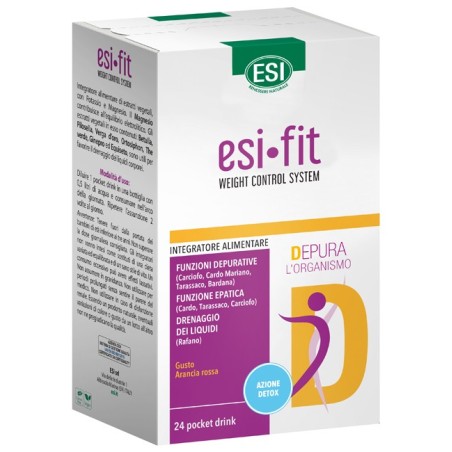 Esi Fit Depura integratore depurativo drenante 24 pocket drink Esi Fit Depura integratore depurativo drenante 24 pocket drink