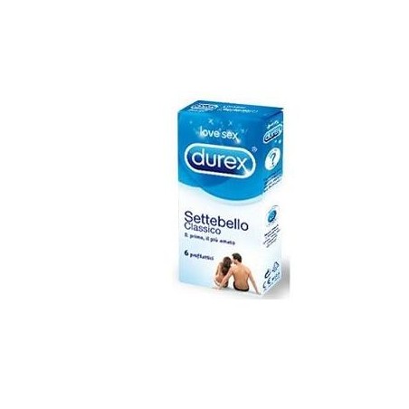 Durex Settebello Classico Preservativo lubrificato trasparente 8 pezzi Durex Settebello Classico Preservativo lubrificato trasparente 8 pezzi
