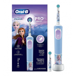 Oral B Kids Pro Frozen - Spazzolino elettrico ricaricabile per bambina tema Frozen