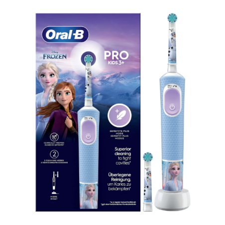 Oral B Kids Pro Frozen - Spazzolino elettrico ricaricabile per bambina tema Frozen Oral B Kids Pro Frozen - Spazzolino elettrico ricaricabile per bambina tema Frozen