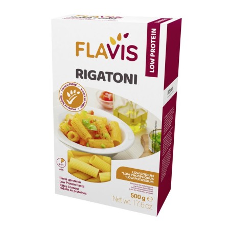 Dr. Schar Flavis Rigatoni Aproteici pasta corta per alimentazione aproteica 500 g Dr. Schar Flavis Rigatoni Aproteici pasta corta per alimentazione aproteica 500 g
