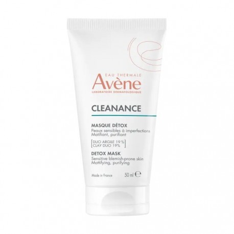 Avene Cleanance Maschera Detox opacizzante purificante pelli sensibili con imperfezioni 50 ml