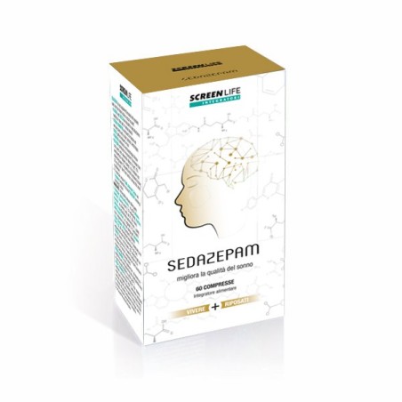 Screen Pharma S Sedazepam integratore per dormire bene 60 capsule Screen Pharma S Sedazepam integratore per dormire bene 60 capsule