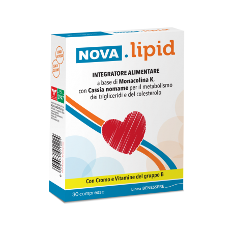 Nova Argentia Nova Lipid integratore per colesterolo e trigliceridi 30 compresse