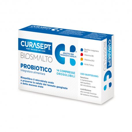 Curasept Biosmalto Probiotico integratore per smalto e dentina 14 compresse