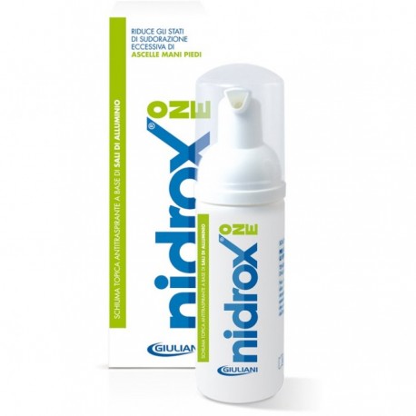 Giuliani Nidrox One schiuma topica antitraspirante ascelle piedi mani 50 ml