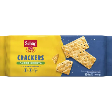 Schar Crackers senza glutine e lattosio leggermente salati 10 monoporzioni