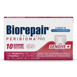 Biorepair Peribioma gomme masticabili per il microbiota orale 10 compresse da 1,2 g
