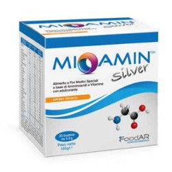 Mioamin Silver per gestione dietetica dei soggetti malnutriti 30 bustine all'arancia