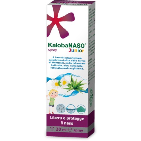 Kalobanaso Spray Junior decongestionante e protettivo per cavità nasali 20 ml Kalobanaso Spray Junior decongestionante e protettivo per cavità nasali 20 ml