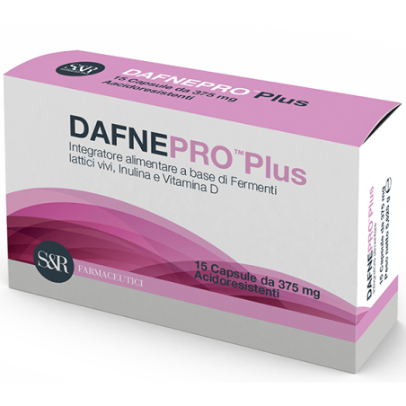 Dafnepro Plus integratore di fermenti lattici vivi e inulina per intestino 15 capsule Dafnepro Plus integratore di fermenti lattici vivi e inulina per intestino 15 capsule