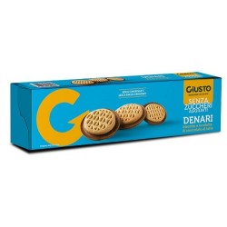Giusto Senza Zucchero Denari - Biscotti dietetici con cioccolato 120 g