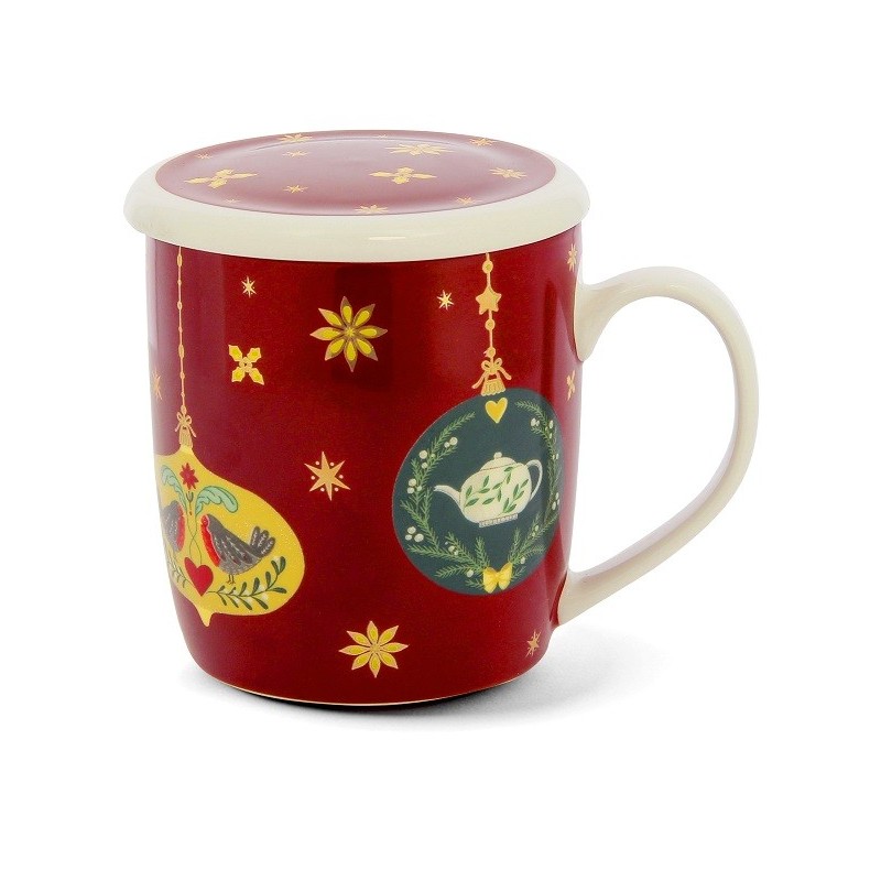 Set Scaldabevande YumSur Natalizio - Tazza In Ceramica Con Piastra Riscaldante, Spegnimento Automatico - Foto 13