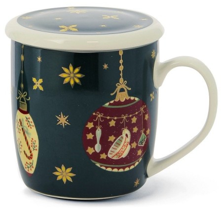 Neavita Infusiera verde di Natale tazza + filtro + coperchio 380 ml Neavita Infusiera verde di Natale tazza + filtro + coperchio 380 ml