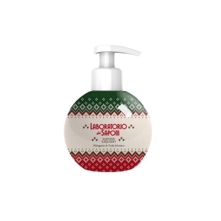 Laboratorio dei Saponi Wool sapone liquido di Natale melograno & viola selvatica 240 ml