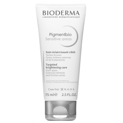 Bioderma Pigmentbio Sensitive areas crema schiarente per iperpigmentazione ginocchia gomiti ascelle interno cosce collo 75 ml
