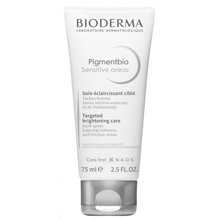 Bioderma Pigmentbio Sensitive areas crema schiarente per iperpigmentazione ginocchia gomiti ascelle interno cosce collo 75 ml Bioderma Pigmentbio Sensitive areas crema schiarente per iperpigmentazione ginocchia gomiti ascelle interno cosce collo 75 ml