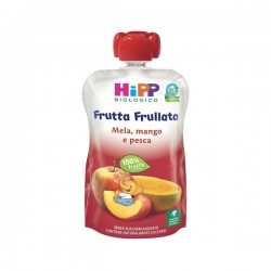 Hipp Frutta frullata Mela, mango e pesca merenda per bambini 90 g