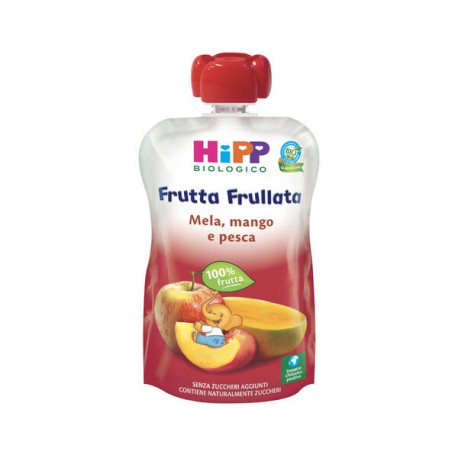 Hipp Frutta frullata Mela, mango e pesca merenda per bambini 90 g