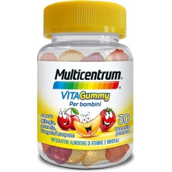 Multicentrum VitaGummy integratore per difese immunitarie dei bambini 30 caramelle gommose gusto frutta