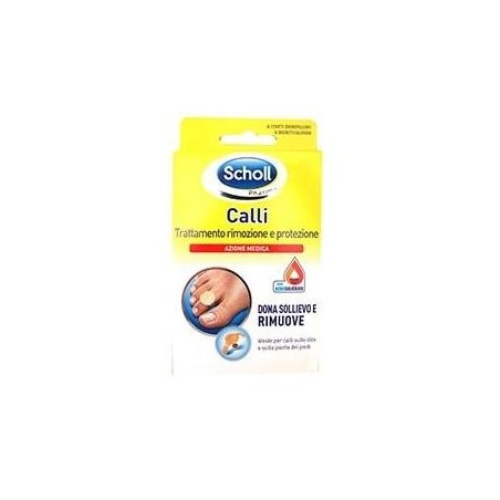 Scholl cerotti idrorepellenti protettivi per la rimozione dei calli 4 pezzi Scholl cerotti idrorepellenti protettivi per la rimozione dei calli 4 pezzi