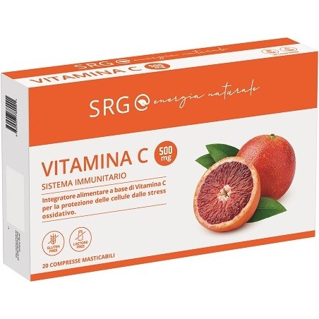 SRG Vitamina C integratore per sistema immunitario con arancia 20 compresse SRG Vitamina C integratore per sistema immunitario con arancia 20 compresse