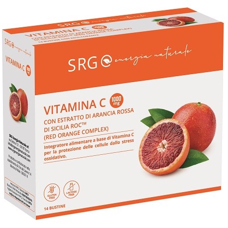 SRG Vitamina C integratore antiossidante con estratto di arancia rossa 14 bustine