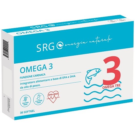 SRG Omega 3 integratore per vista cuore cervello 30 softgel