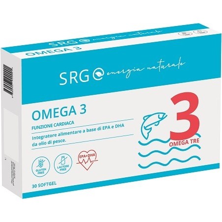 SRG Omega 3 integratore per vista cuore cervello 30 softgel SRG Omega 3 integratore per vista cuore cervello 30 softgel