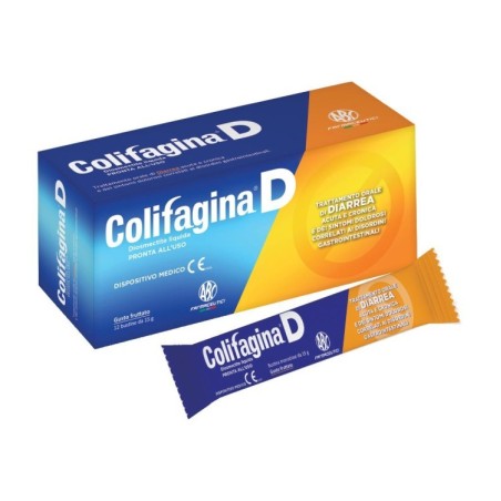 Abc Farmaceutici Colifagina D integratore per diarrea acuta e cronica 12 bustine da 15 ml Abc Farmaceutici Colifagina D integratore per diarrea acuta e cronica 12 bustine da 15 ml